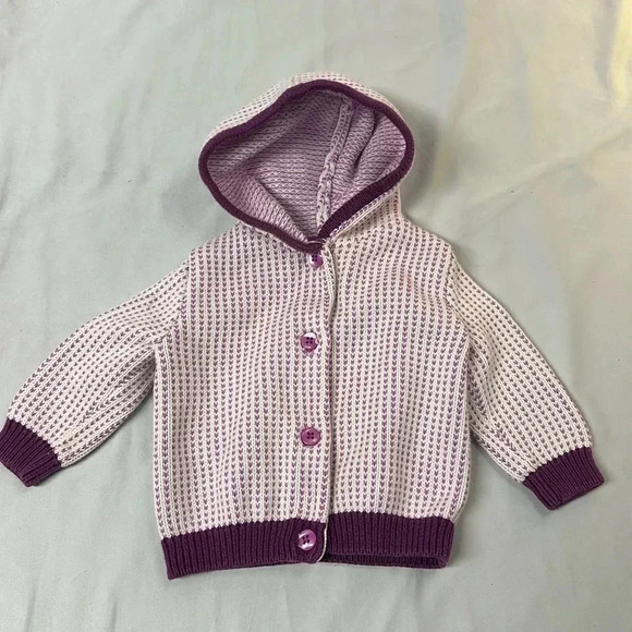 Gymboree - hooded cardigan sweater. Size 6-12 months - Picture 1 of 4
